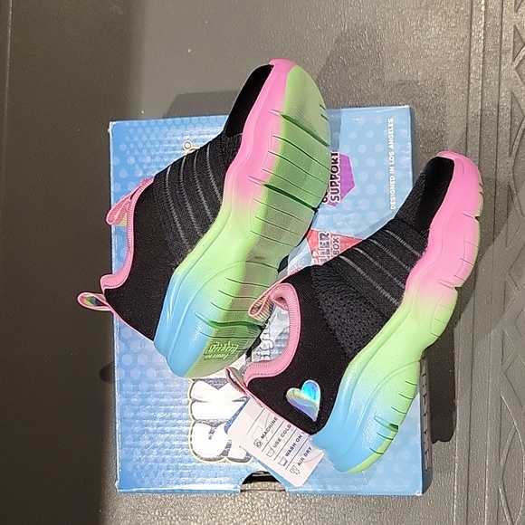 NWT in Box: Toddler Skechers Flex Blast Lil Sherbert Sneakers - Picture 2 of 12